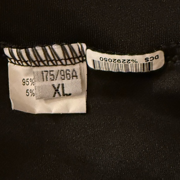 DCS Black Ruffled Peplum Blouse Short Sleeve - Picture 6 of 8